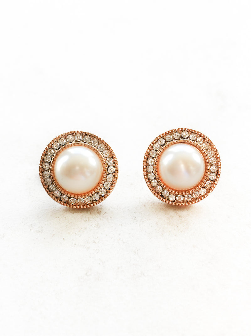 gia pearl stud earrings