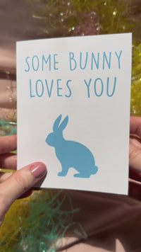 some bunny love you easter greeting card