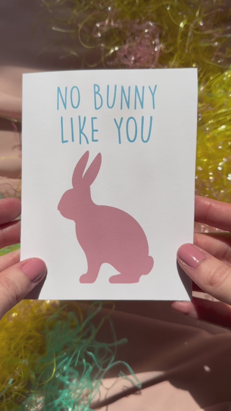 no bunny like like you easter greeting card