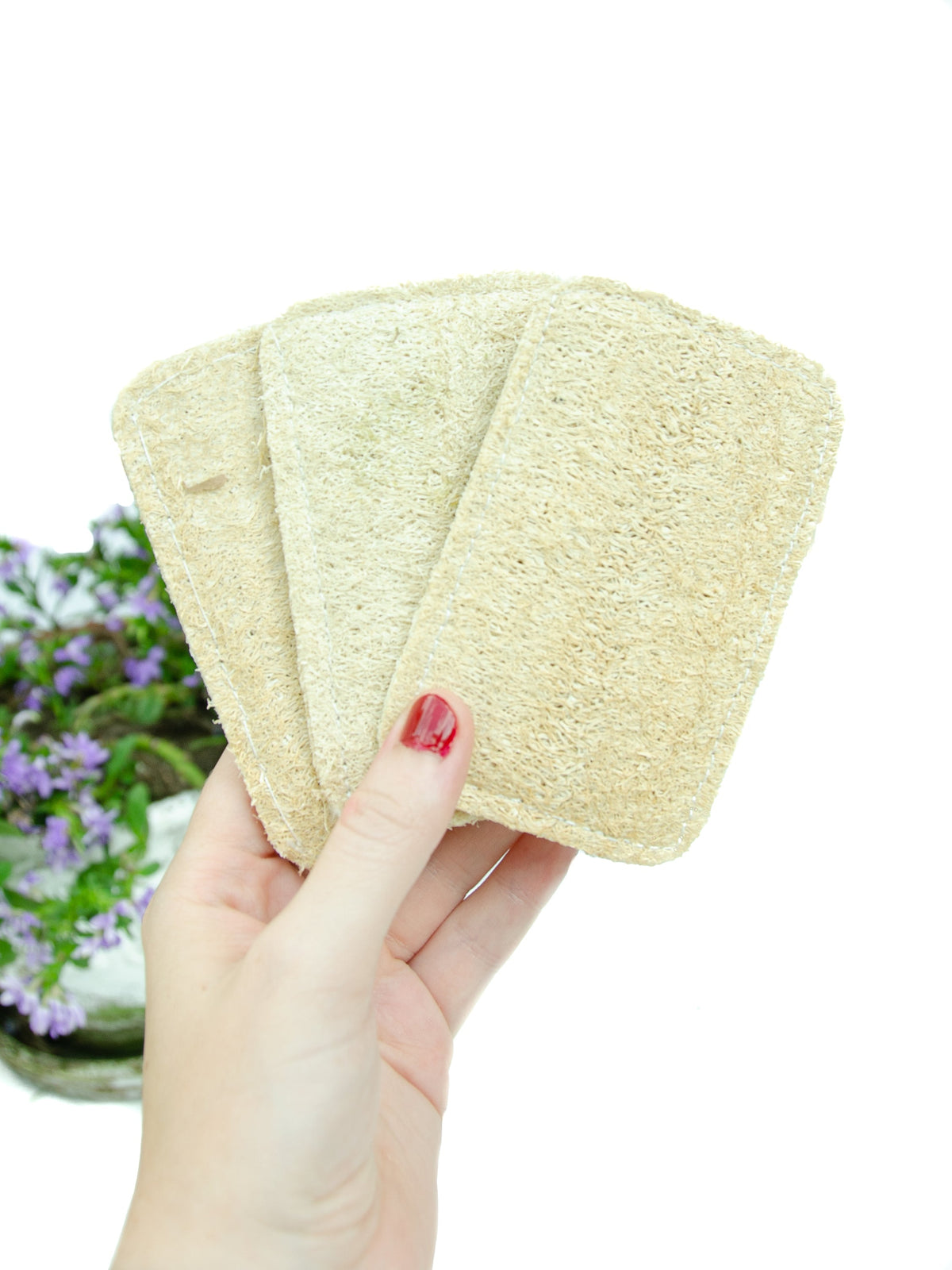 3 Pack Eco Dish Sponges, eco-friednly loofa sponges, zero waste kitchen, sustainable sponges