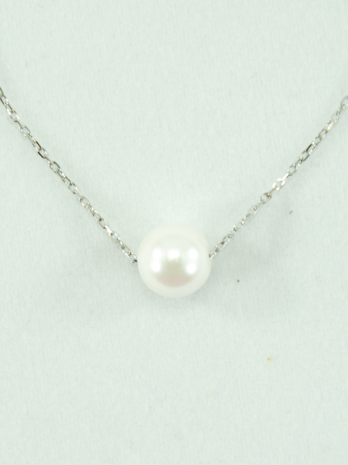 Fresh Water Pearl Sterling Silver Chain Delicate Necklace
