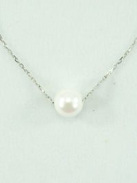 Fresh Water Pearl Sterling Silver Chain Delicate Necklace