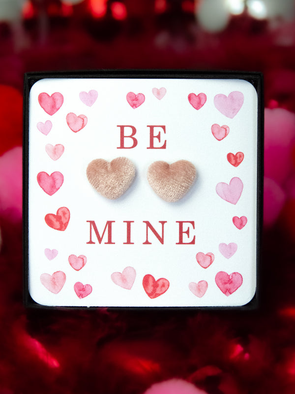 Be Mine Pink Heart Earrings Galentine's Day Gift,Valentine Jewelry Gift for Friend,Valentine's Gift Ideas for Women,Galentine's day Jewelry
