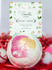 bath bomb peony scent, valentine day bath bomb,