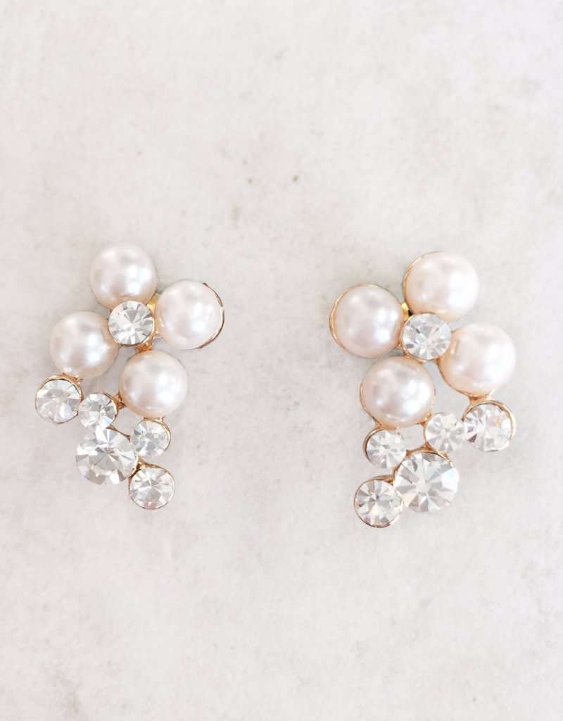 preppy pearl formal occasion earrings