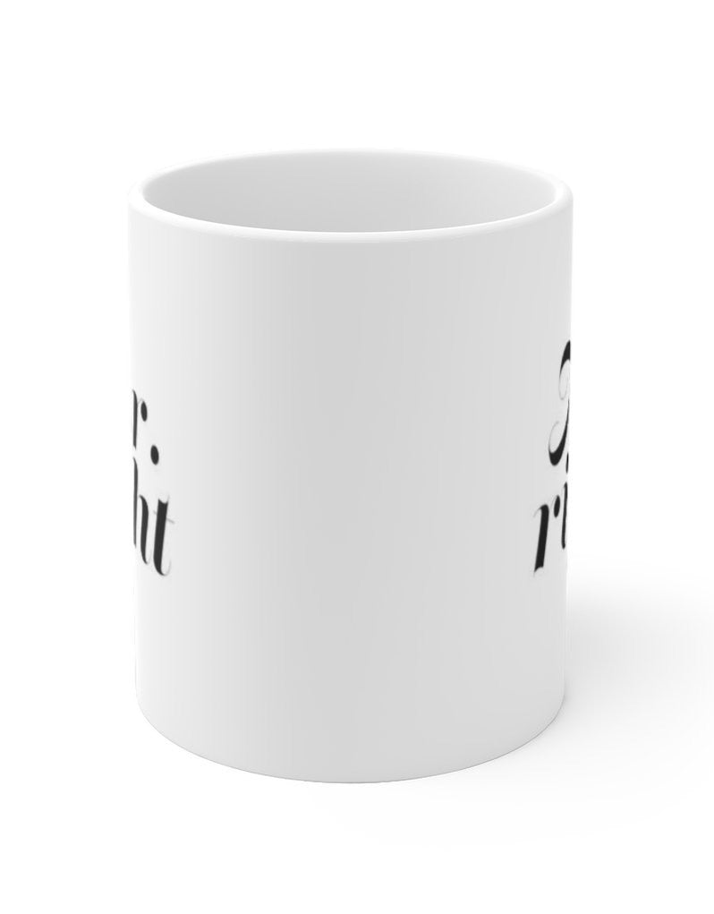 mr.right newly wed coffee mug cup