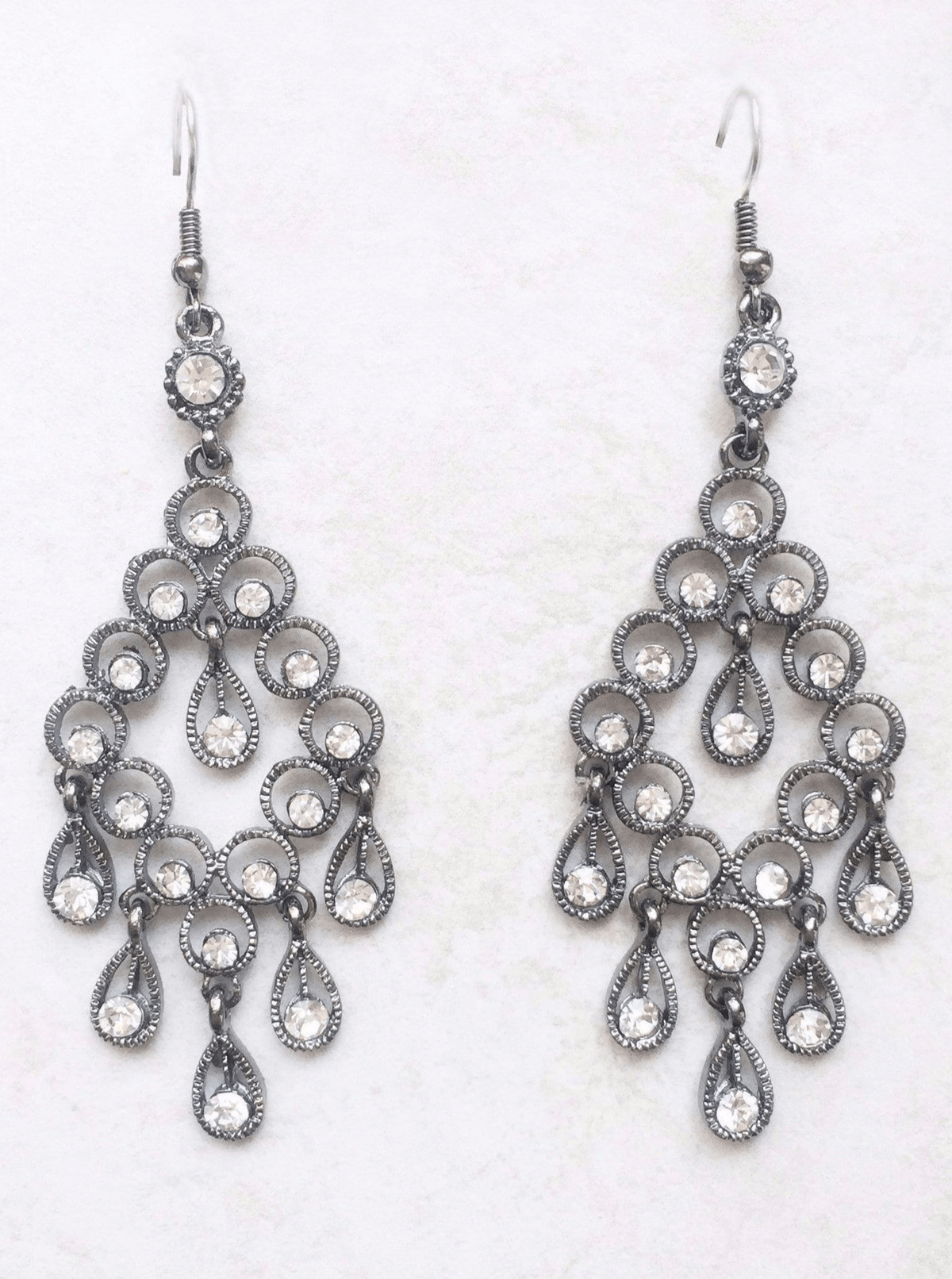 statement chandelier formal occasion drop earrings