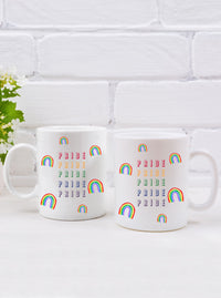 Pride LGBTQ Rainbow Coffee Mug,LGBTQ Pride Mug,Gay Pride Rainbow Mug, Love is Love Celebrate Pride Month,Pride Month Mug, Made in USA