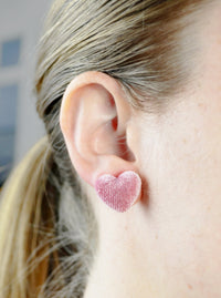 Be Mine Pink Heart Earrings