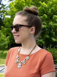 classic preppy formal occasion drop earrings