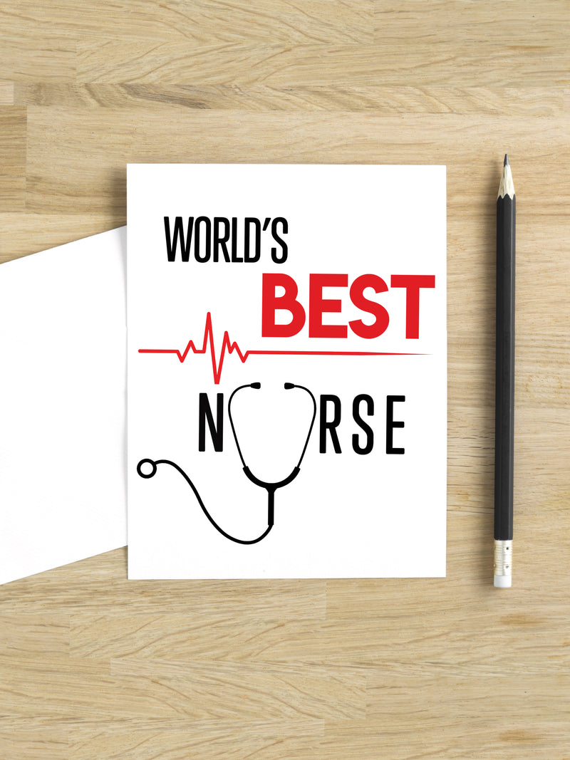 World's Best Nurse Thank You Card